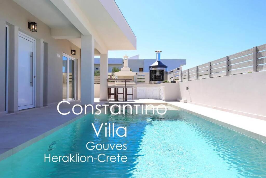 Villa Constantino With Heated Pool Kato Gouves Kültér fotó