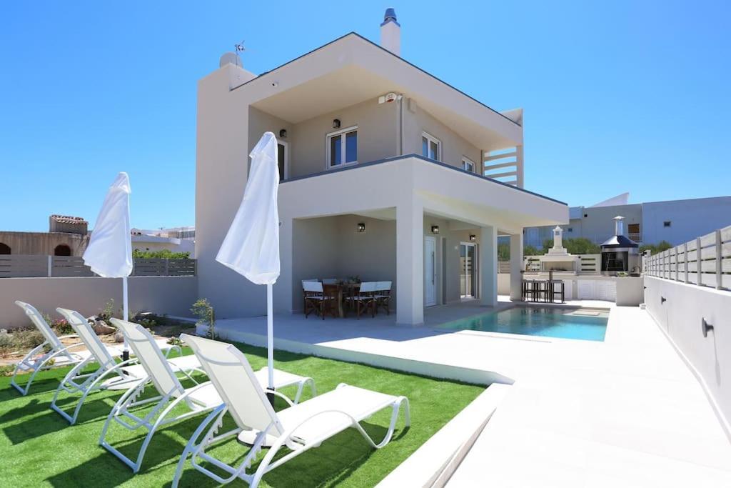 Villa Constantino With Heated Pool Kato Gouves Kültér fotó